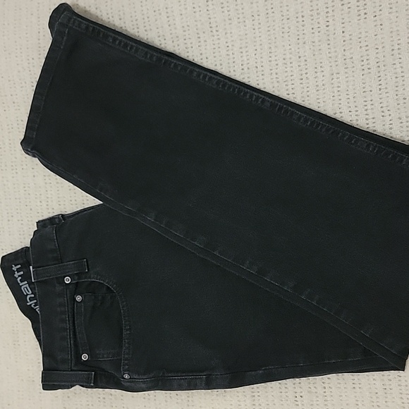 Black Carhartt Relaxed Fit Black Jeans 33x30 - Picture 6 of 6